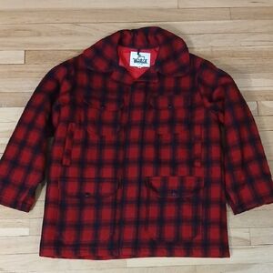 Woolrich Men's Classic Red and Black Checkered Jacket